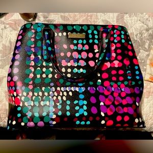 Kate Spade satchel multi color with wallet